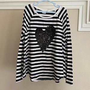 Girls Gap Kids Sequin Heart “Boo” Tee